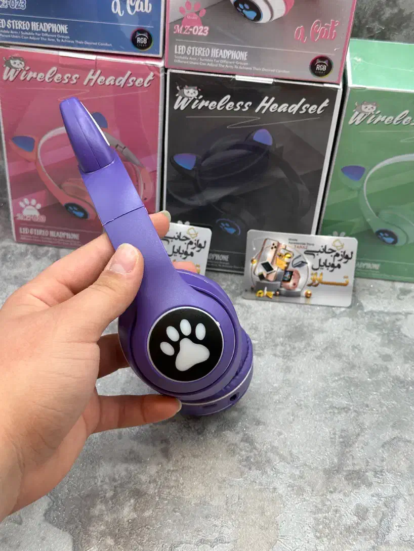 هدفون بلوتوثی گربه ای خرگوشی MZ023 با نور RGB|لوازم جانبی موبایل و تبلت|کرج, گلشهر|دیوار