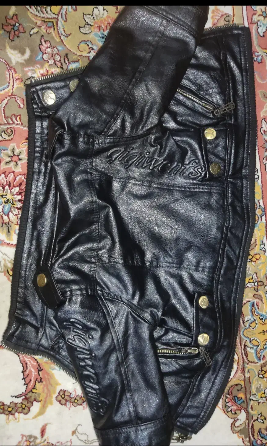 کاپشن چرم بچگانه|کفش و لباس بچه|ملایر, |دیوار