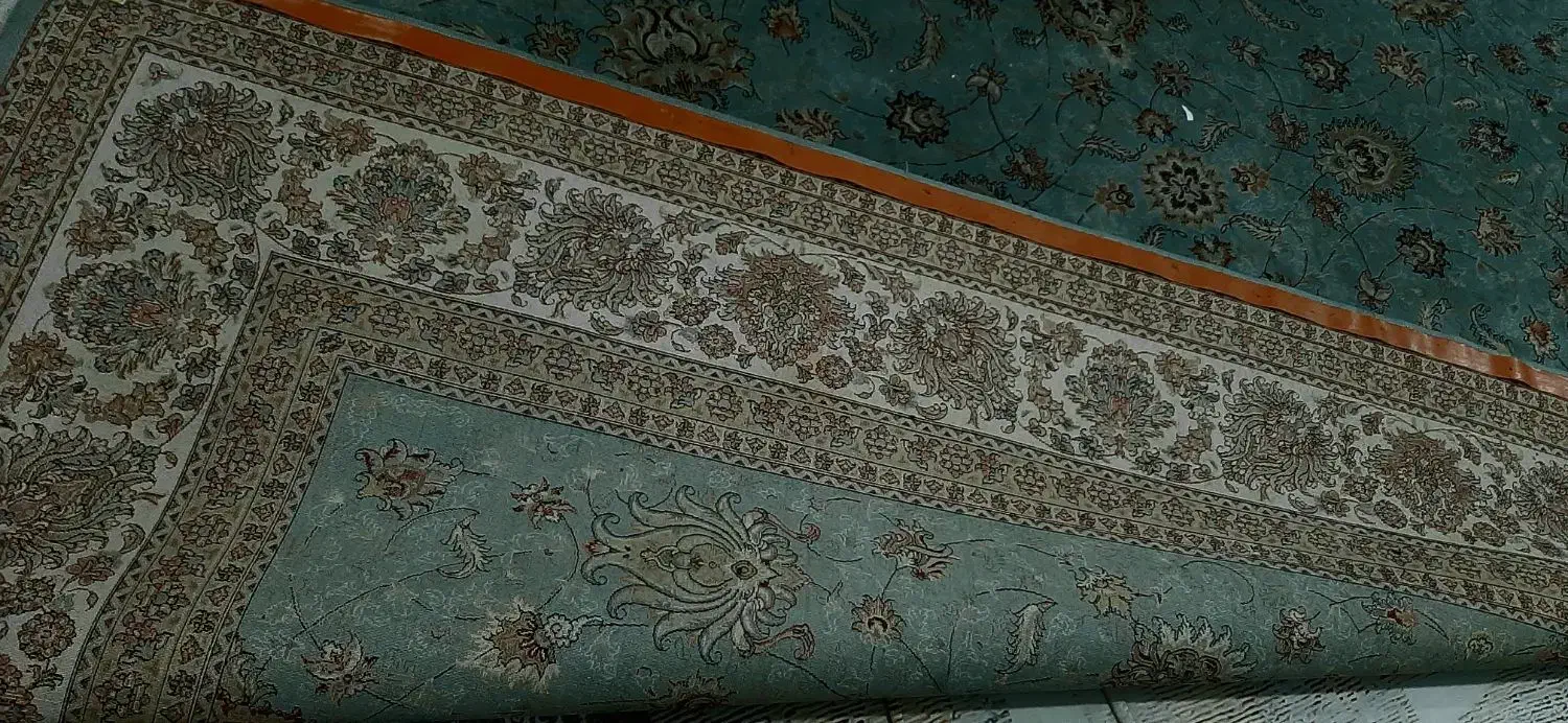 دوعدد۹متری تمام نخ اصل نگین مشهدممتاز۷۰۰شانه سالم|فرش|ماهدشت, |دیوار