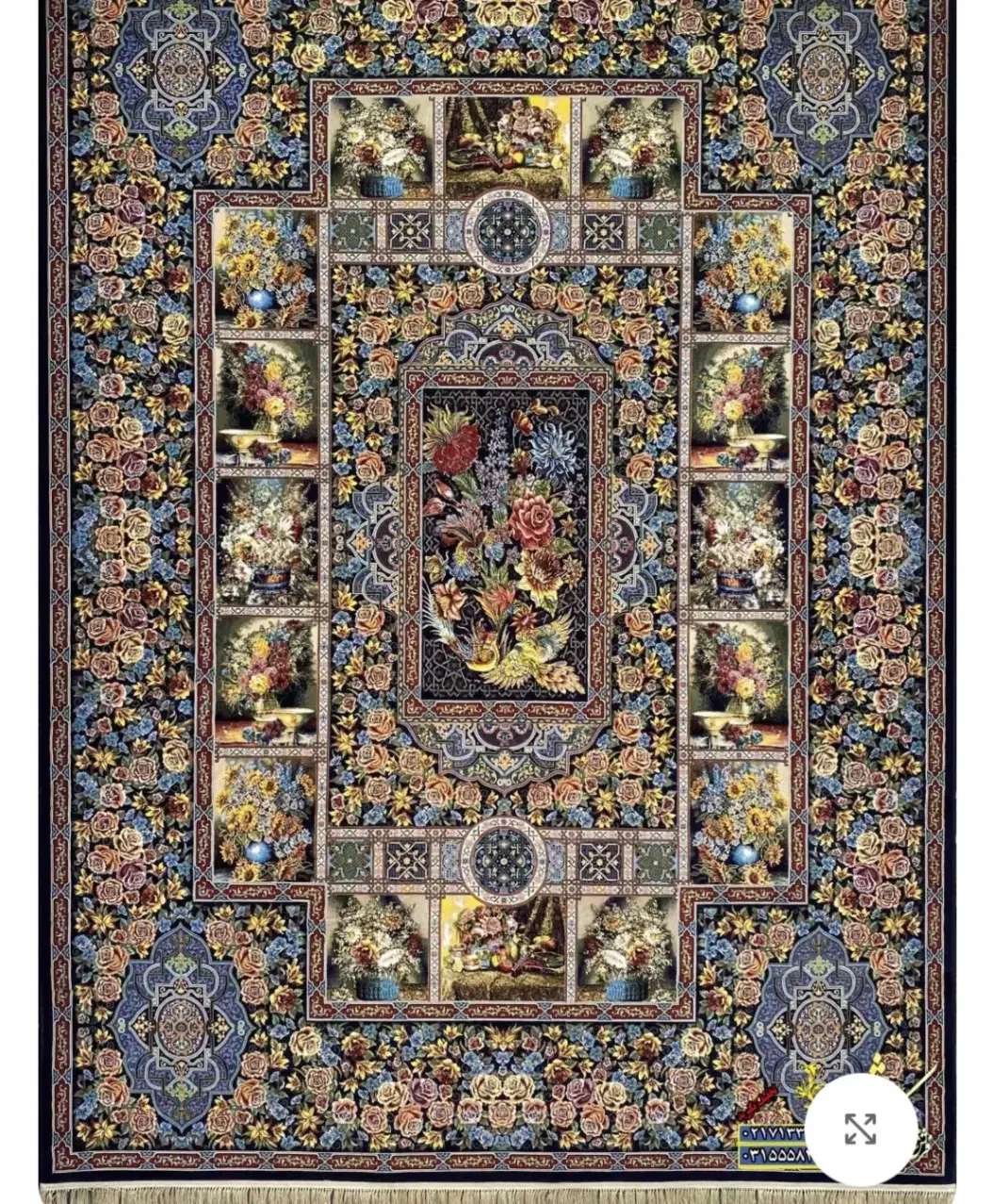 فرش ۶ متری باغ ارم|فرش|رامسر, |دیوار