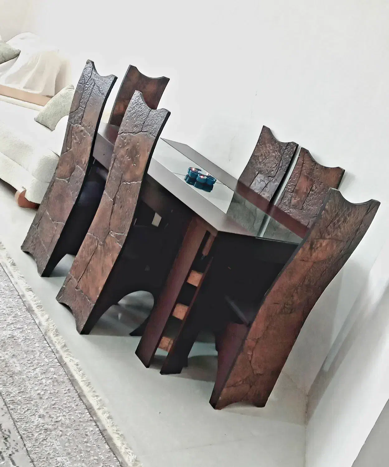 میز ناهار خوری ۶ نفره زیبا|میز و صندلی غذاخوری|شیراز, شهرک گلستان شمالی|دیوار