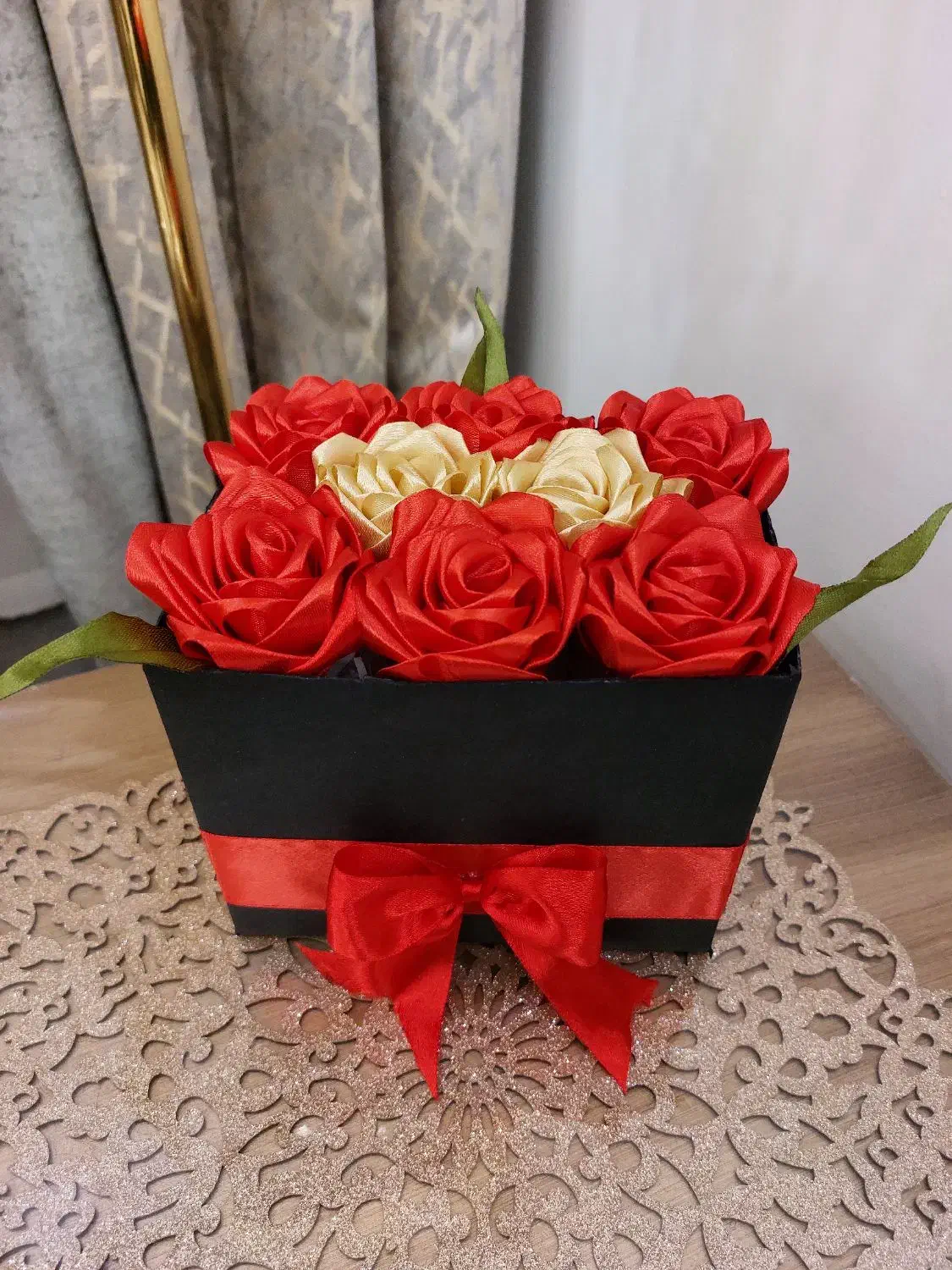 باکس گل روبانی(جاودان)|گل مصنوعی|ایلام, |دیوار