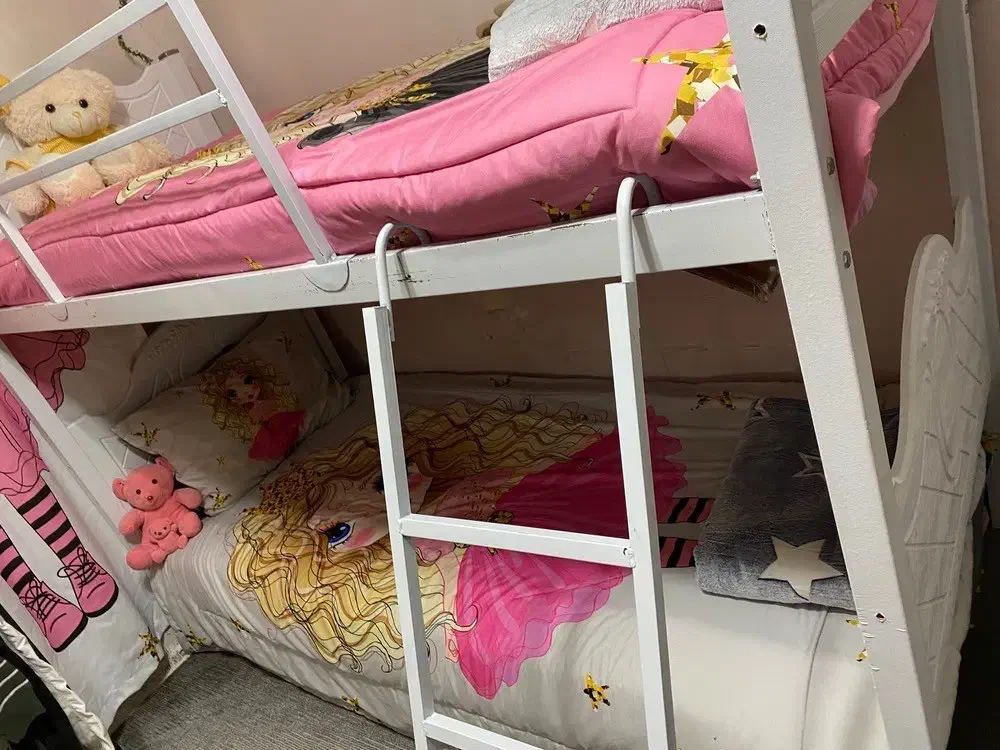 تخت نوجوان 2طبقه|تخت و سرویس خواب|قزوین, |دیوار