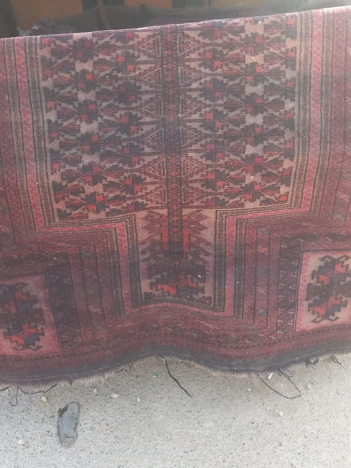 قالیچه دست‌ بافت پشم|کلکسیون اشیاء عتیقه|خمینی‌شهر, |دیوار