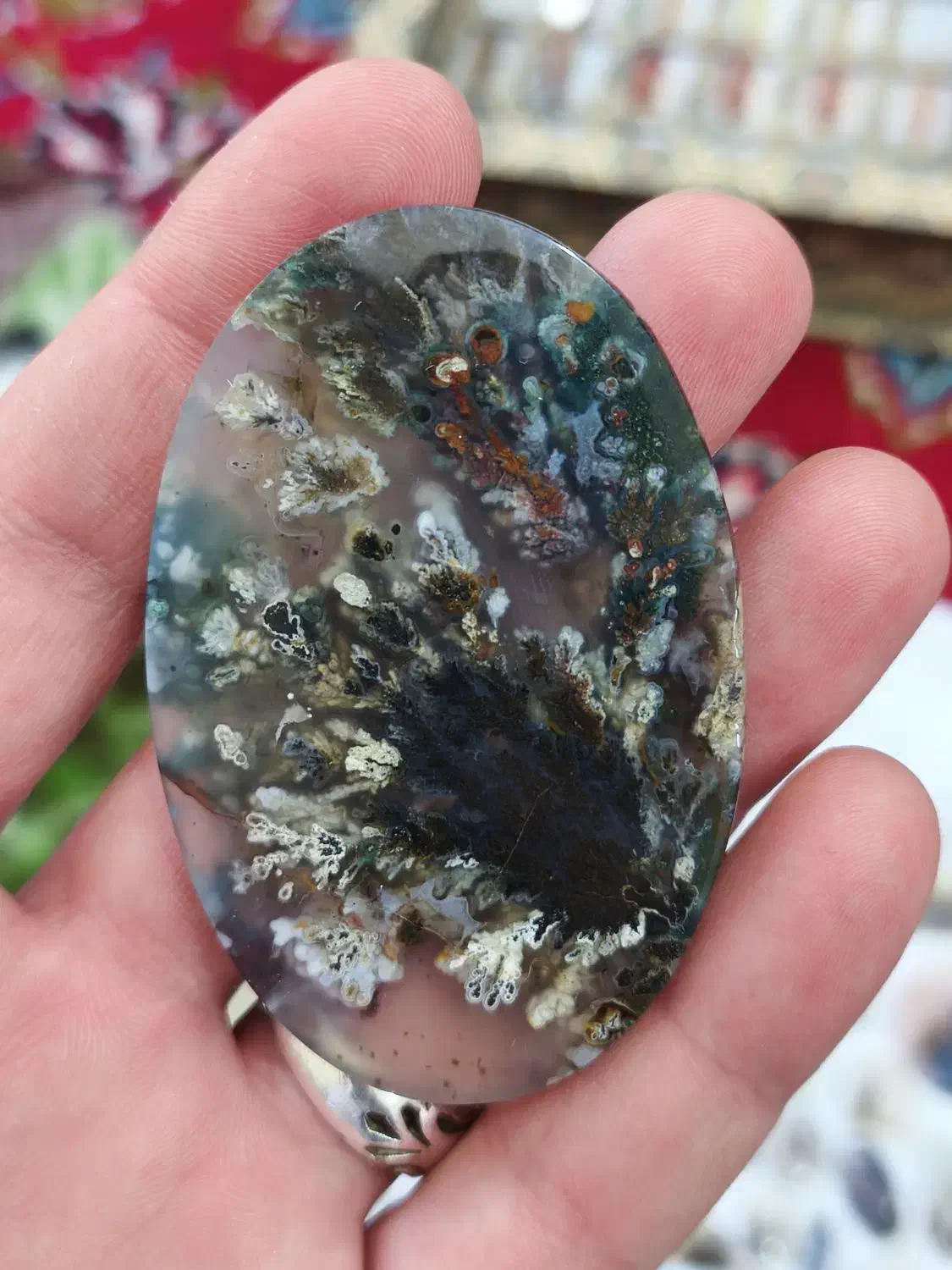 عقیق شجر طبیعی سایز بزرگ گردنبند|کلکسیون اشیاء عتیقه|یزد, |دیوار