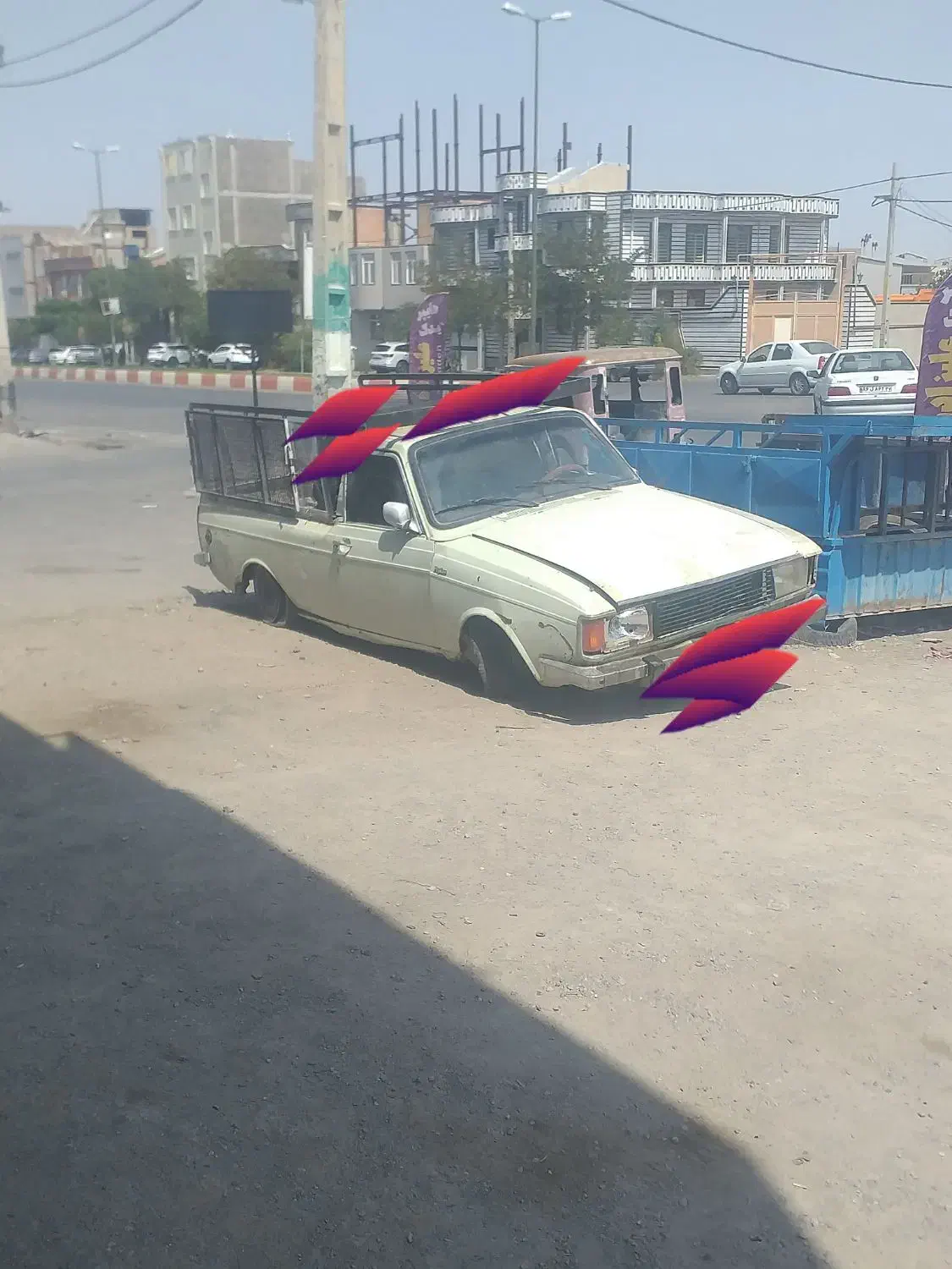 پیکان وانت مدل۸۹ بنزینی نیمه تصادفی|خودرو سواری و وانت|شوط, |دیوار