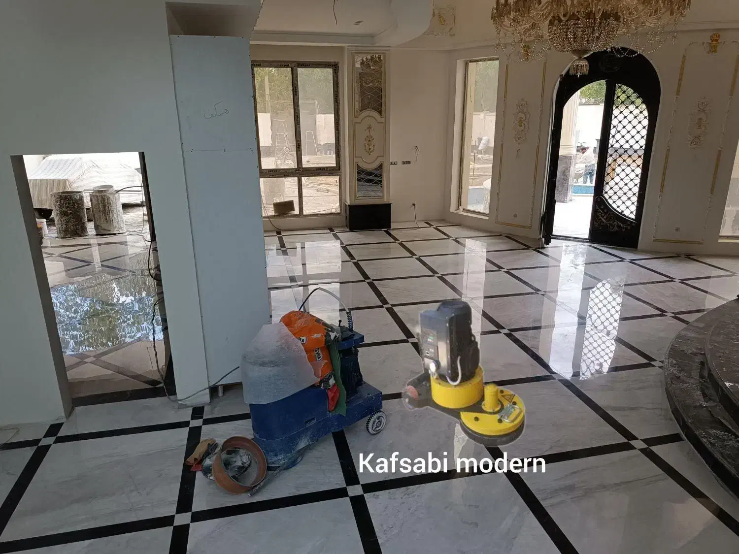 کفسابی سنگسابی  سابزن سنگ سرامیک موزاییک گرانیت|خدمات نظافت|پرند, فاز ۵|دیوار