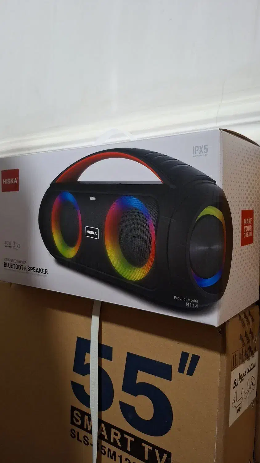 اسپیکر بلوتوث هیسکا مدل b114 (لیکک)|سیستم صوتی خانگی|بهبهان, |دیوار