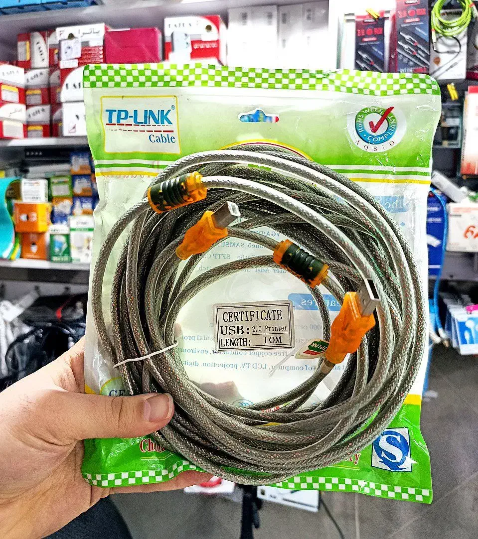 کابل پرینتر۱۰متری تی پی لینک قیمت قدیم ۳۶۵ ت|قطعات و لوازم جانبی رایانه|قم, نیروگاه|دیوار