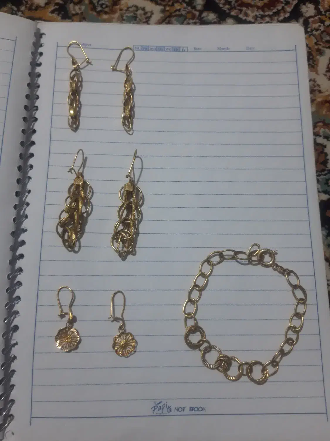 گوشواره ودست بند وانگشتر|جواهرات|کرمانشاه, |دیوار