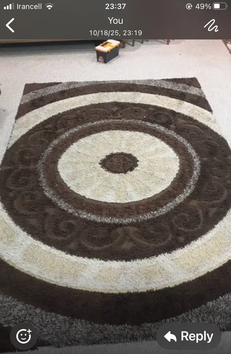 قالیچه ترک بدون خواب پرز|فرش|امیدیه, |دیوار