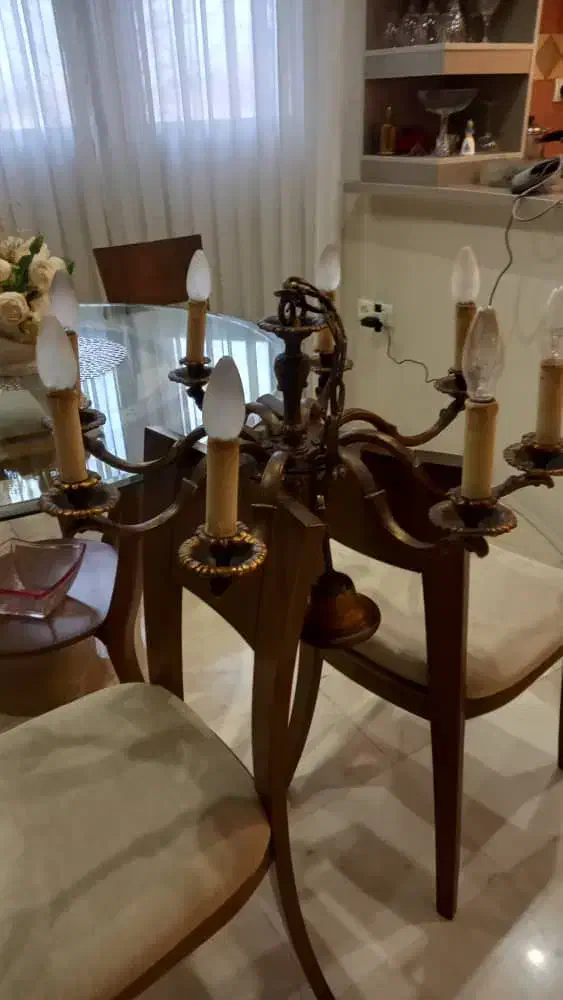 لوستر برنز آنتیک  فرانسه|لوستر و چراغ آویز|کرج, فاز ۱ مهرشهر|دیوار