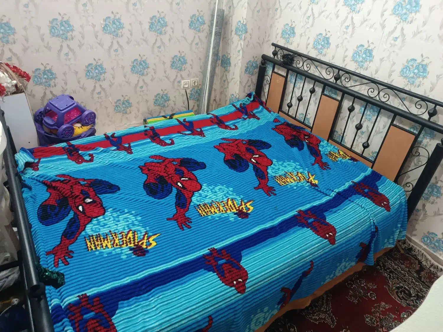 تخت فلزی دو نفره|تخت و سرویس خواب|اسلامشهر, شهرک مهدیه|دیوار