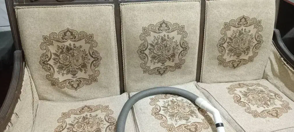 مبل ۷ نفره کلاسیک سالم (بدون میز)|مبلمان خانگی و میز عسلی|ابریشم, |دیوار