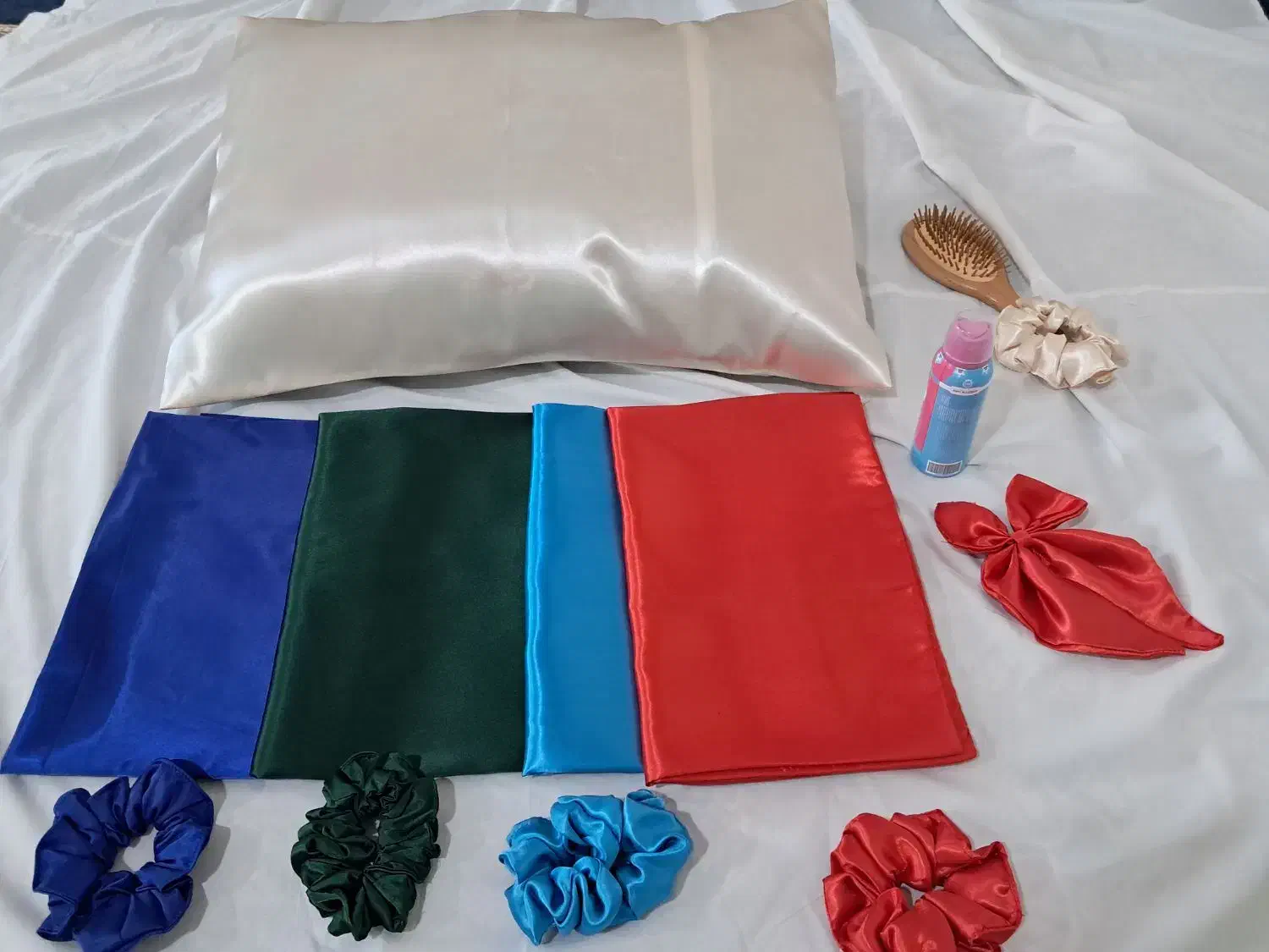 روبالشتی ساتن|رختخواب، بالش، پتو|تاکستان, |دیوار