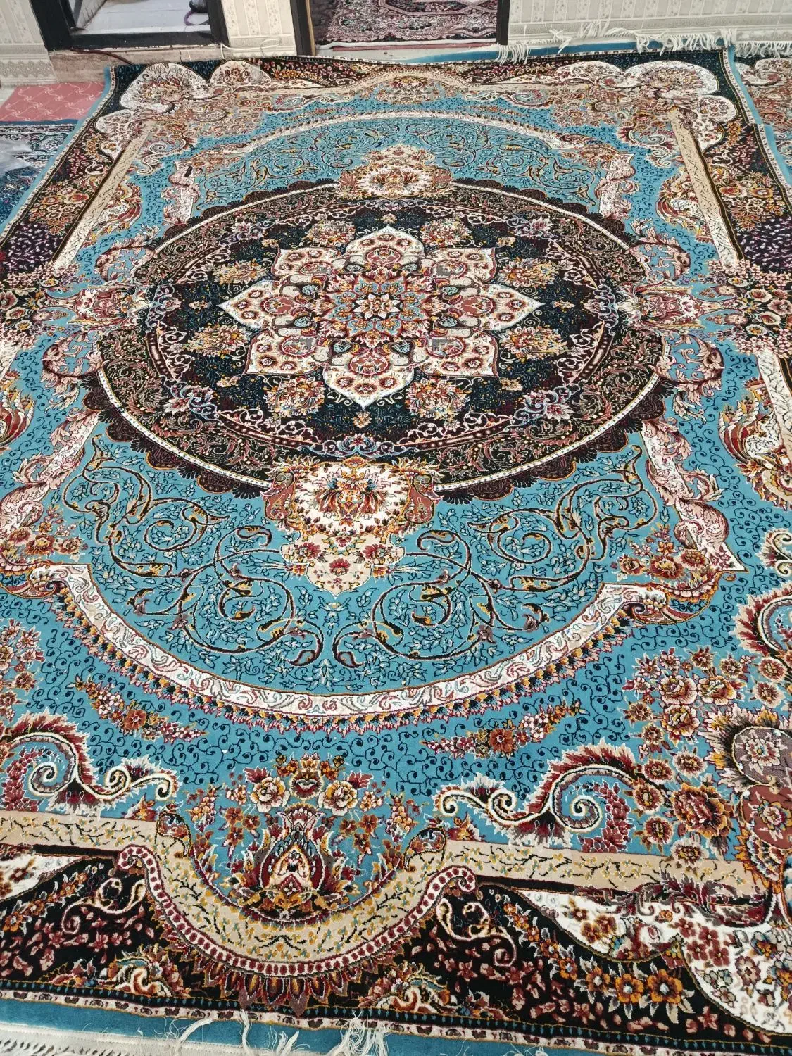 قالی 12متری نو نو|فرش|باوی, |دیوار