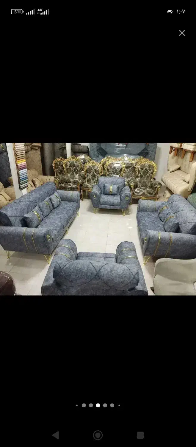 مبل اسکارلیت با رنگ بندی نو و جنس پارچه خارجی جم|مبلمان خانگی و میز عسلی|عسلویه, |دیوار