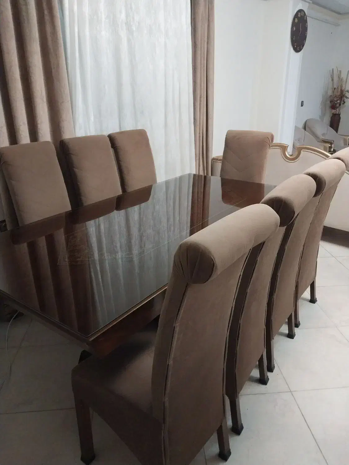 میز نهارخوری ۸نفره|میز و صندلی غذاخوری|رشت, نیکمرام|دیوار