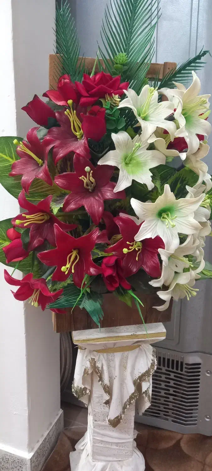 سه عدد سبد گل|گل مصنوعی|گنبد کاووس, |دیوار