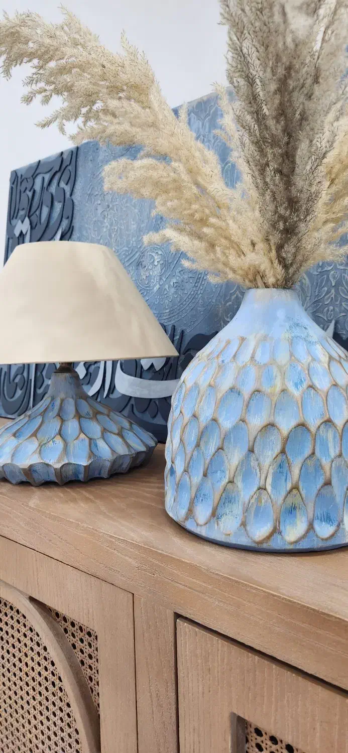 ست گلدان و آباژور|چراغ خواب و آباژور|ساوه, |دیوار