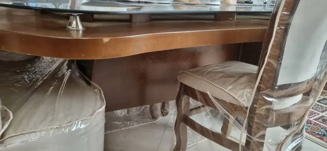 میز ناهارخوری ۸نفره با کاور|میز و صندلی غذاخوری|قائمشهر, |دیوار