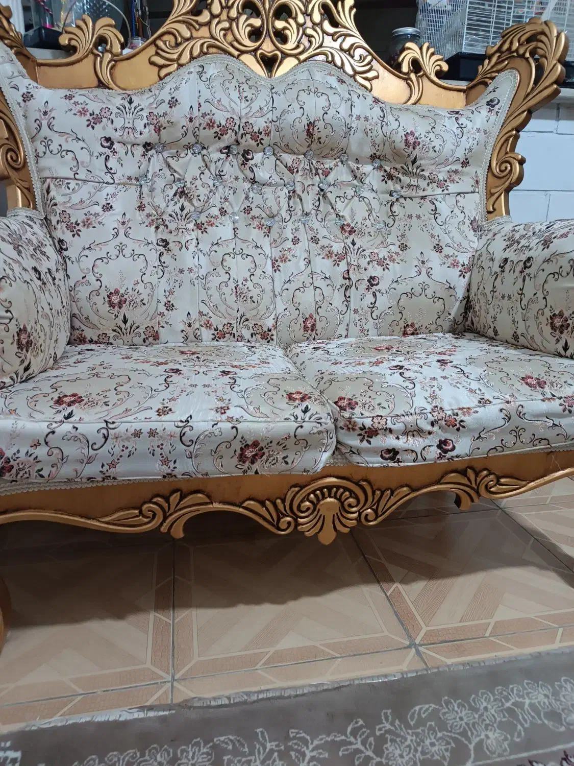 مبل سلطنتی ۷نفره|مبلمان خانگی و میز عسلی|آبیک, |دیوار