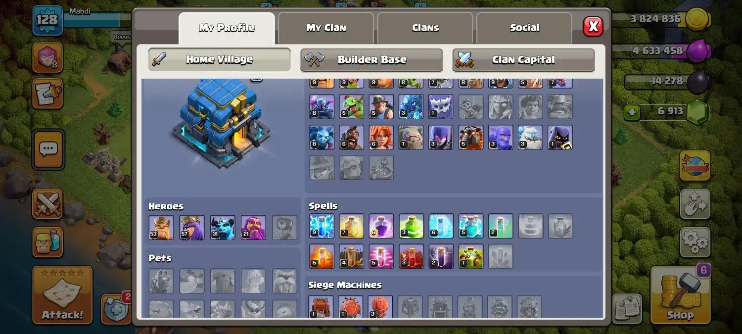 اکانت کلش آف کلنز|کنسول، بازی ویدئویی و آنلاین|تهران, اوقاف|دیوار