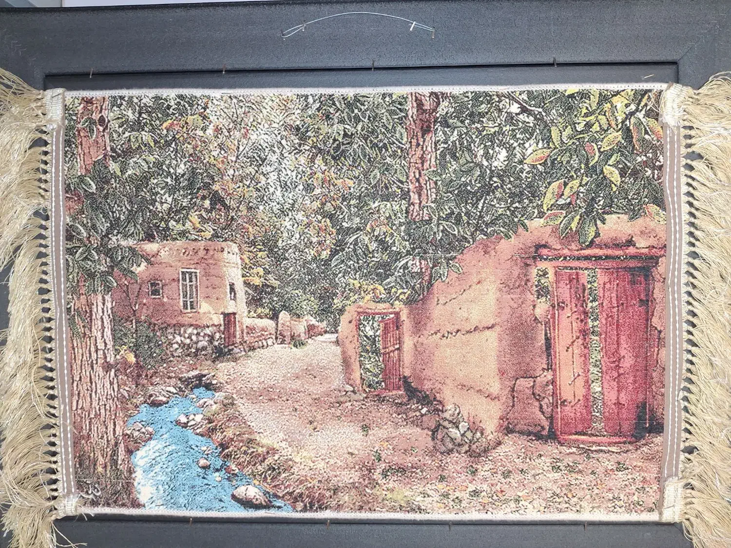 تابلو فرش کوچه باغ تابستانی|تابلو فرش|رشت, گلسار|دیوار