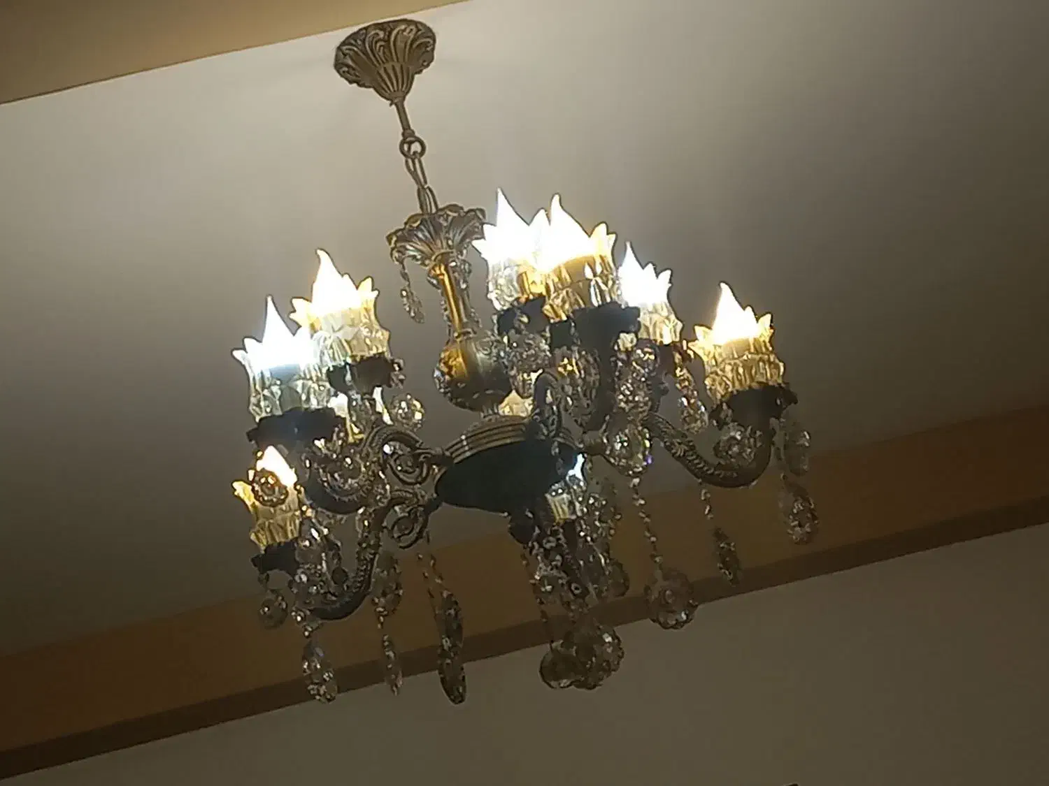لوستر برنز|لوستر و چراغ آویز|بندرعباس, |دیوار