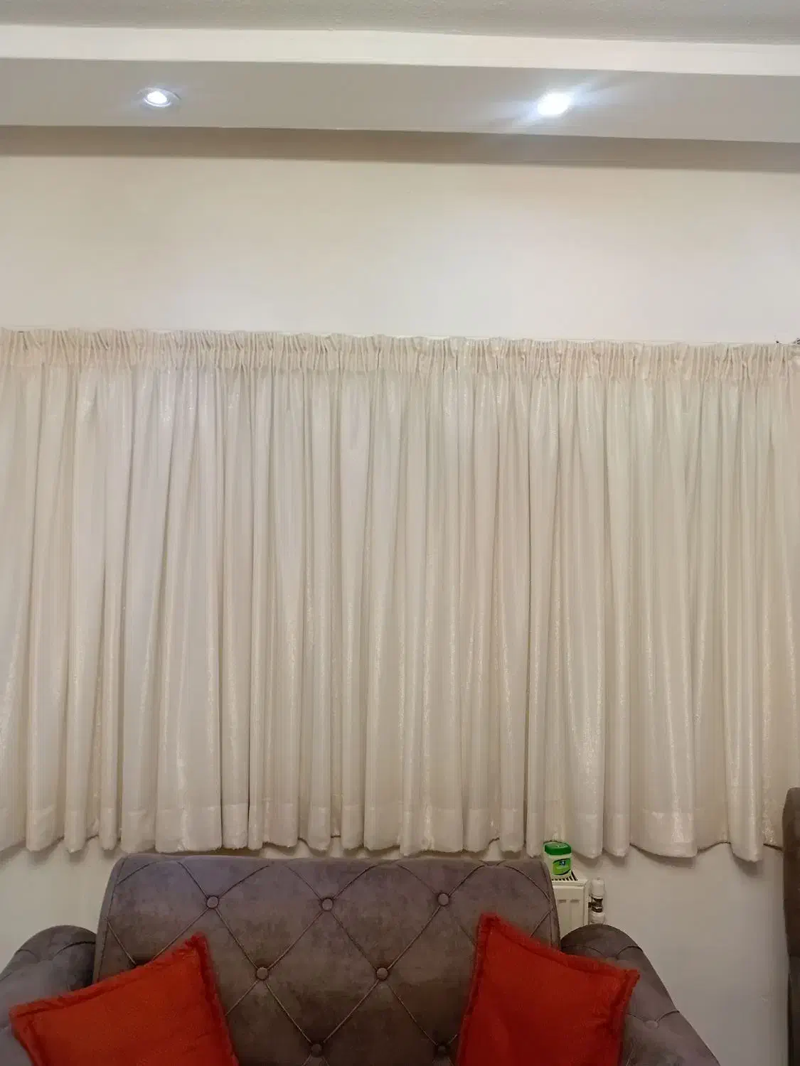 پرده کتان شاین دار سالم|پرده، رانر، رومیزی|پردیس, فاز ۳|دیوار