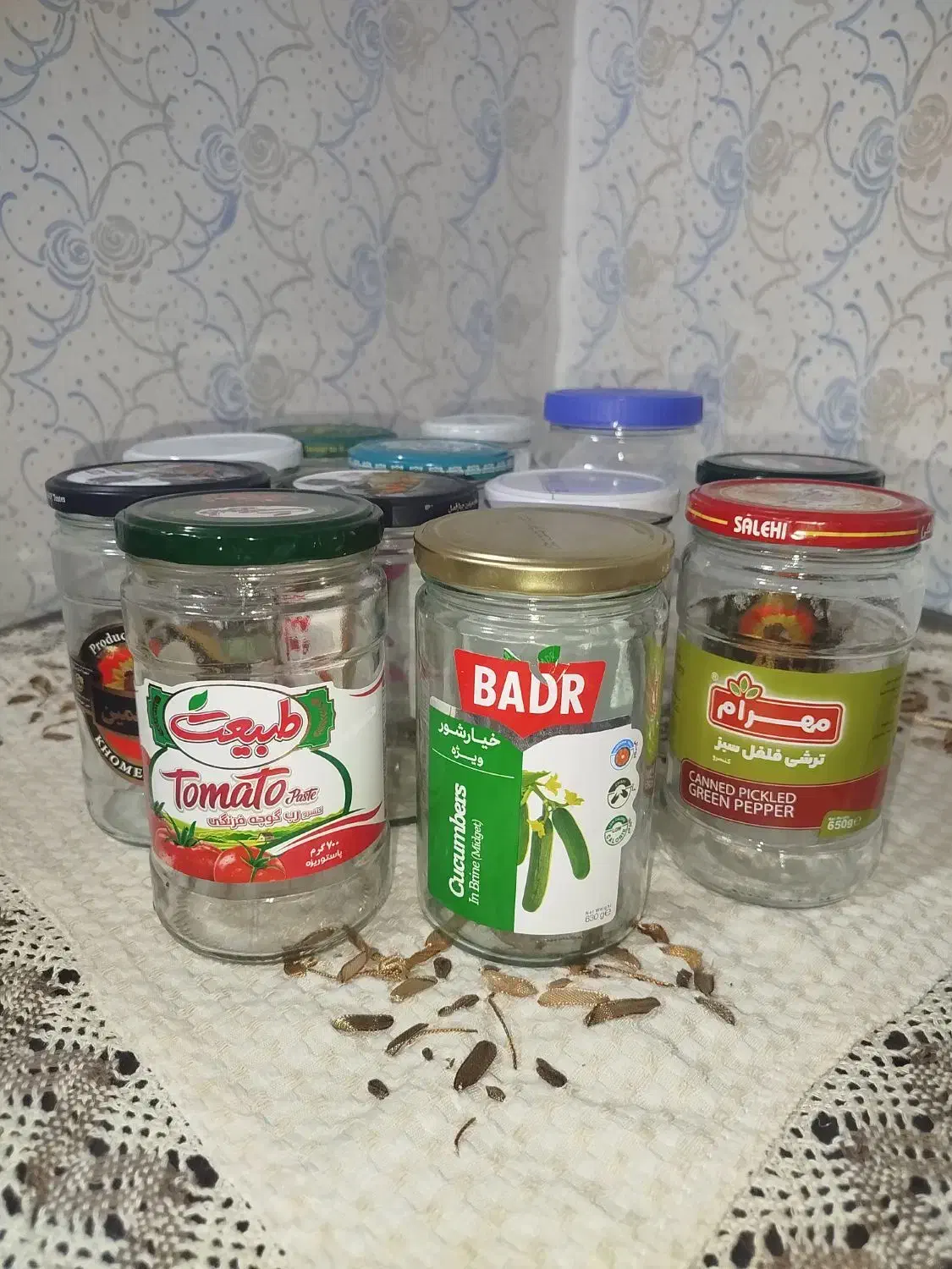 شیشه بزرگ ومتوسط|ظروف نگهدارنده، پلاستیکی، یک‌بارمصرف|سبزوار, شرق کال جنوبی (شمس آبادی)|دیوار