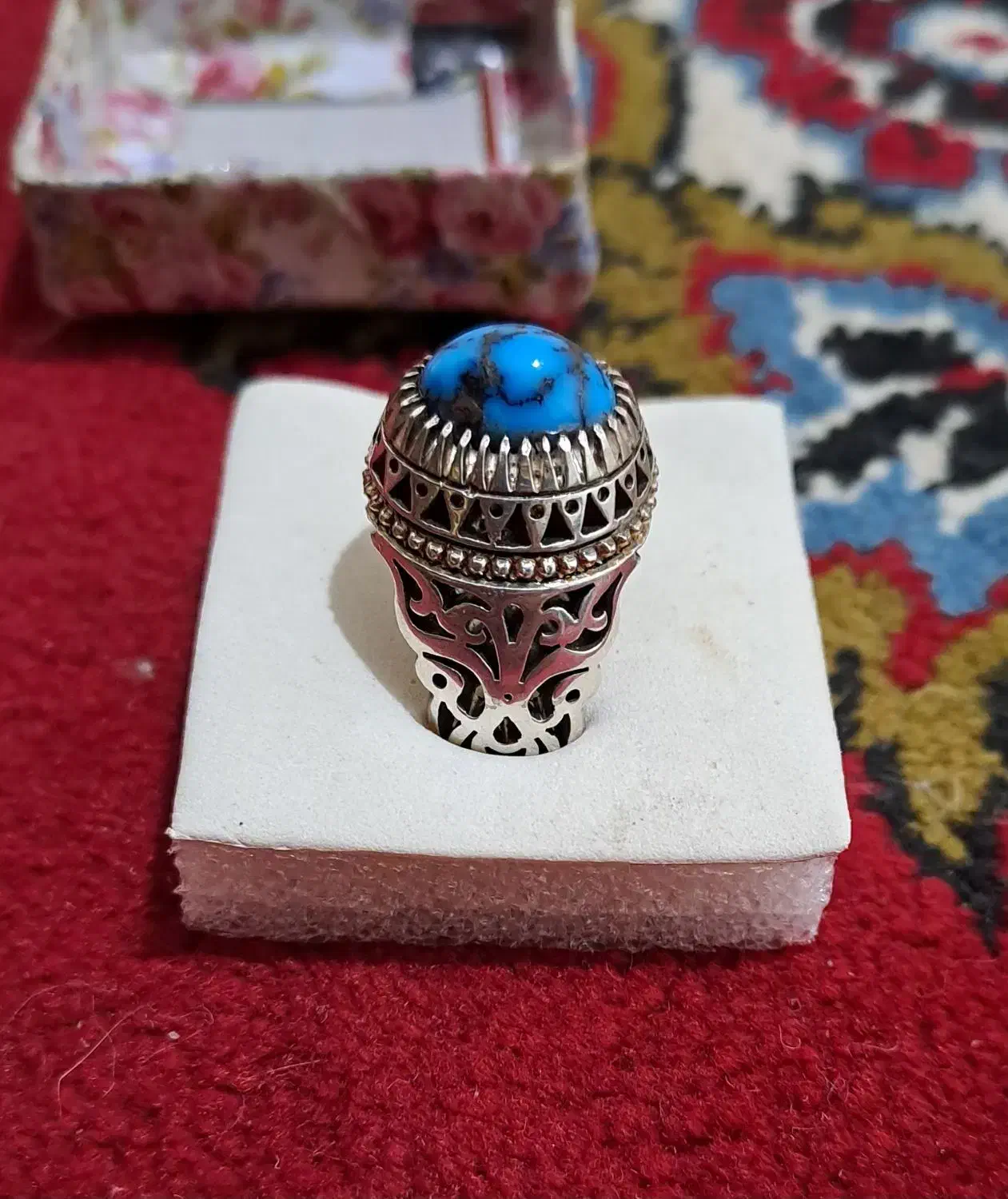 انگشتر فیروزه|کلکسیون اشیاء عتیقه|نیشابور, شهید جعفری|دیوار