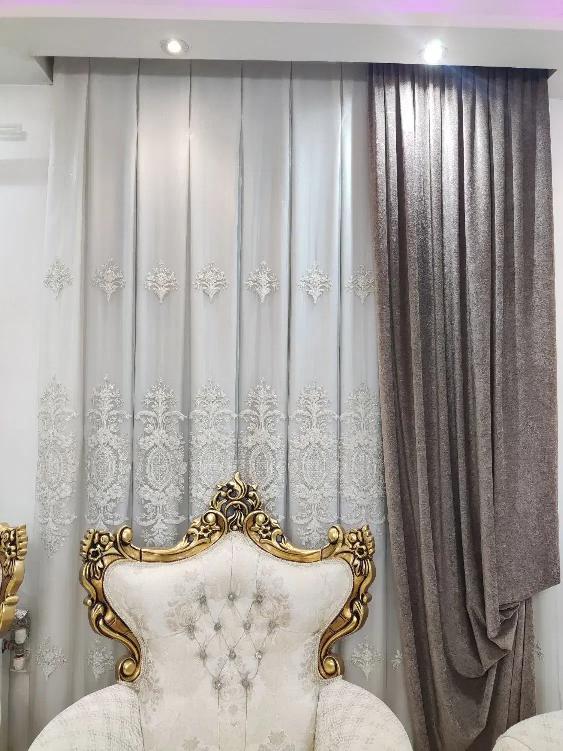 پرده خامه دوزی ترک|پرده، رانر، رومیزی|قرچک, مهدیه|دیوار