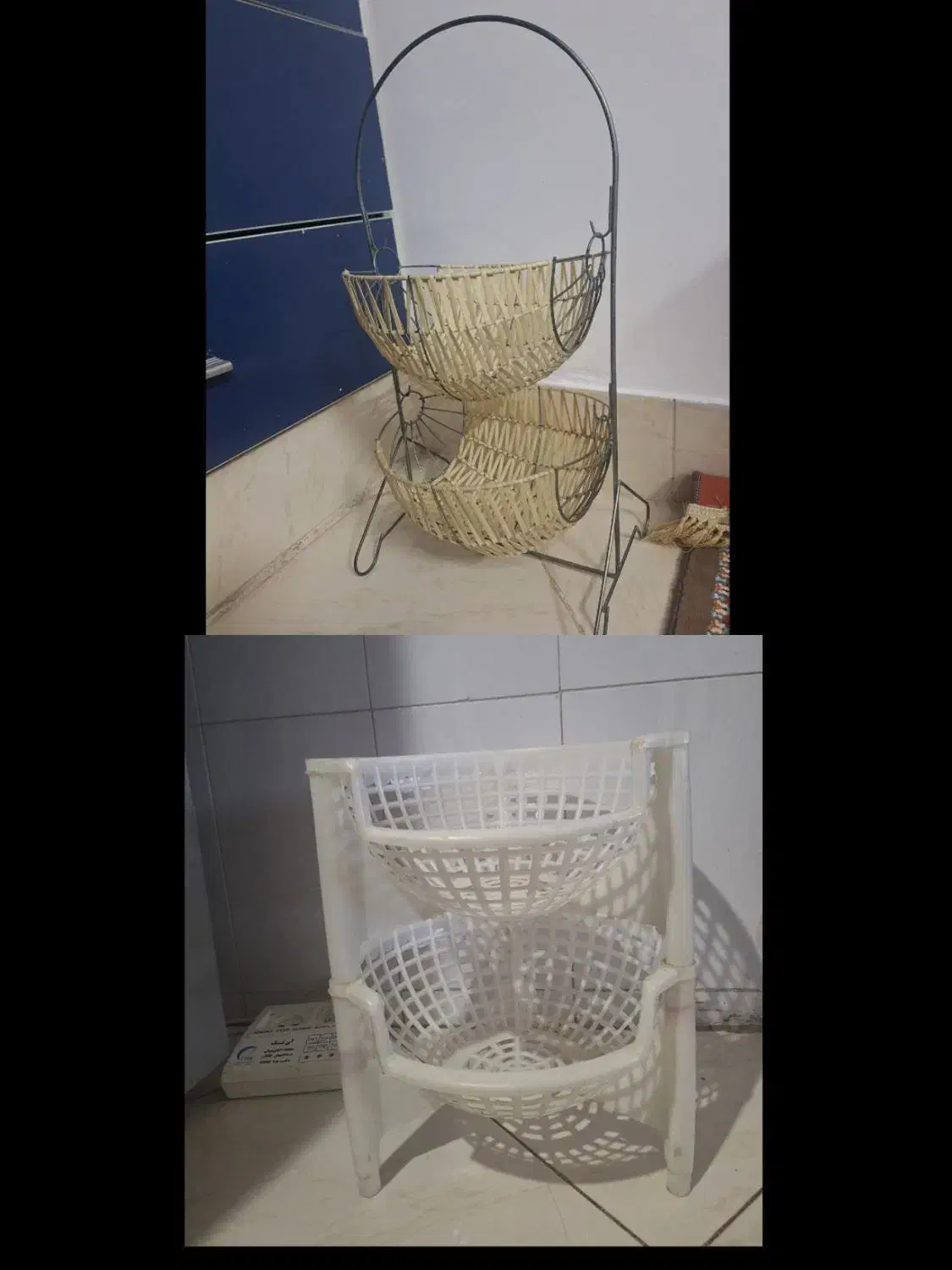 دو عدد سبد سیب زمینی پیاز|ظروف نگهدارنده، پلاستیکی، یکبارمصرف|بیرجند, |دیوار