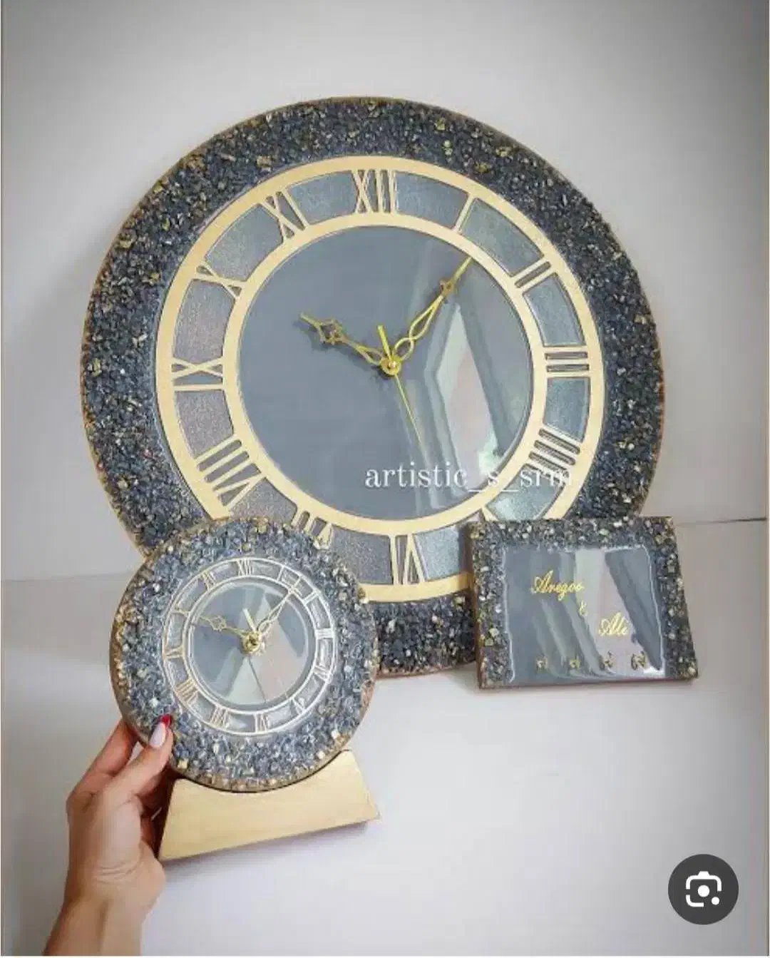 ساعت های رزینی|ساعت دیواری و تزئینی|مهاباد (آذربایجان غربی), |دیوار