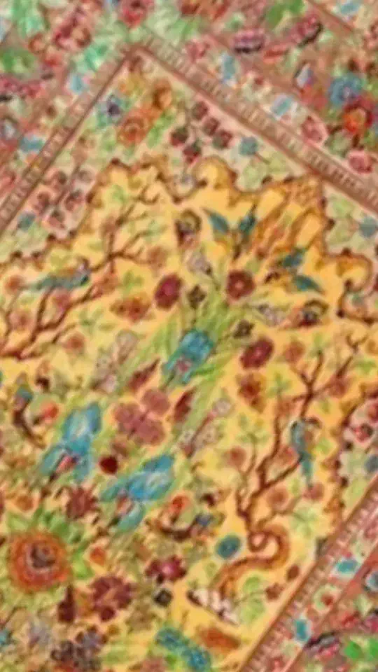 قالیچه ابریشم ۳ متری قم مارک دار|فرش|قم, ارم|دیوار