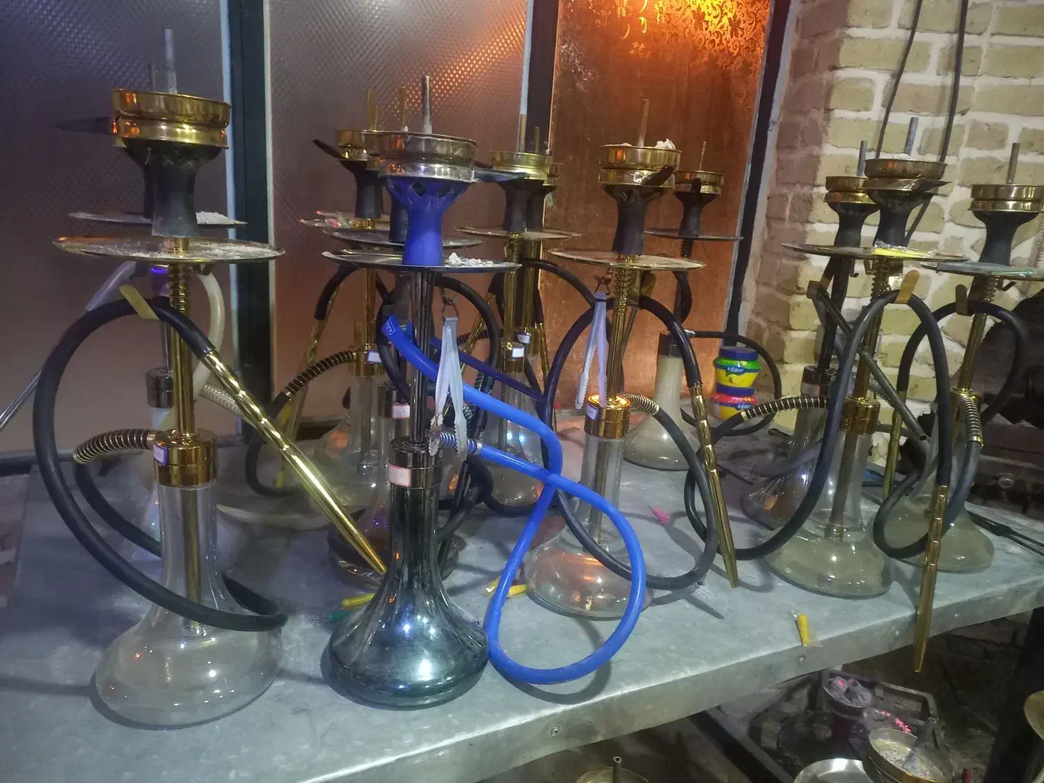 قلیون ۲۰عدد قلیون کرنو اصل کوچیک بزرگ بایخچال|کافی‌شاپ و رستوران|آبیک, |دیوار