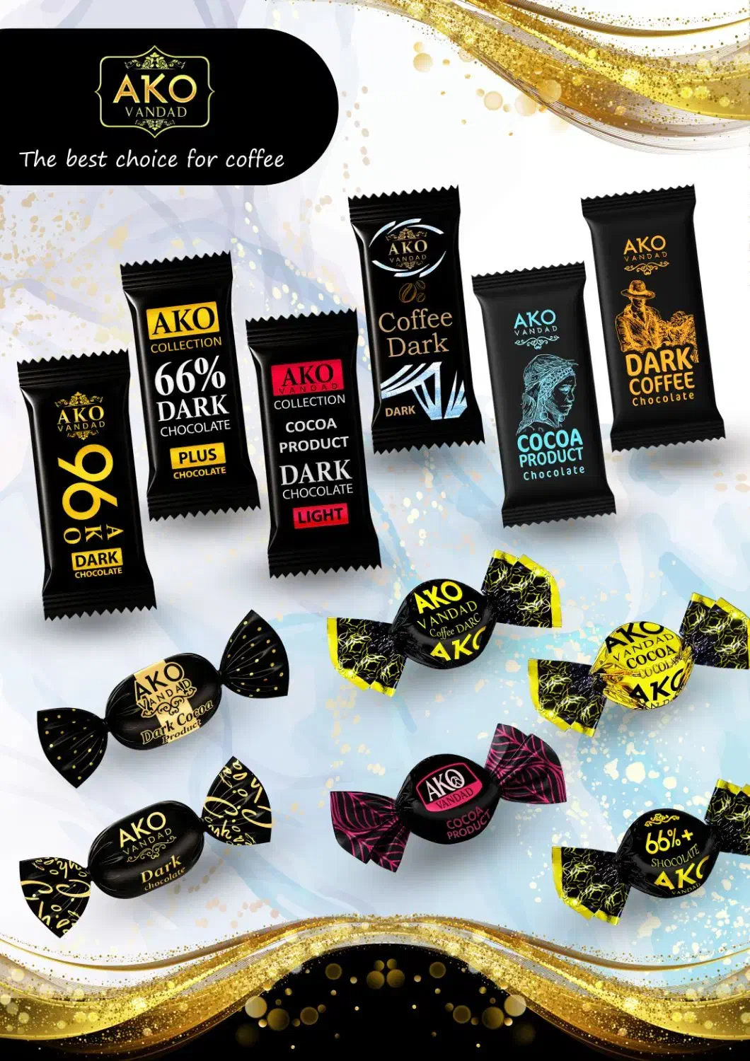 شکلات های قهوه آکو تنها نماینده رسمی در استان قم|خوردنی و آشامیدنی|قم, بلوار امین و ساحلی|دیوار