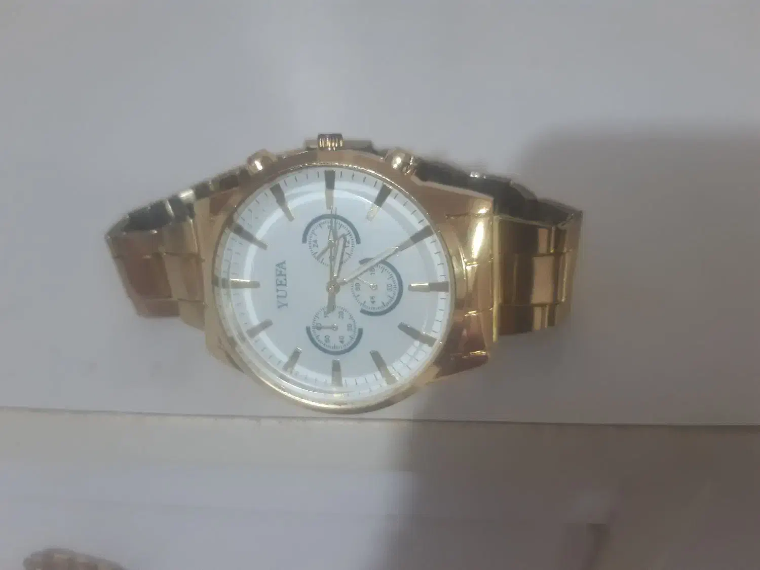 ساعت مچی مردانه طلایی|ساعت|میانه, |دیوار