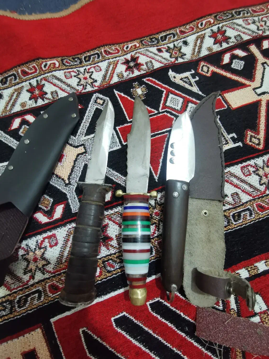 سه عدد چاقو آنتیک قدمت دار|کلکسیون اشیاء عتیقه|اهر, |دیوار