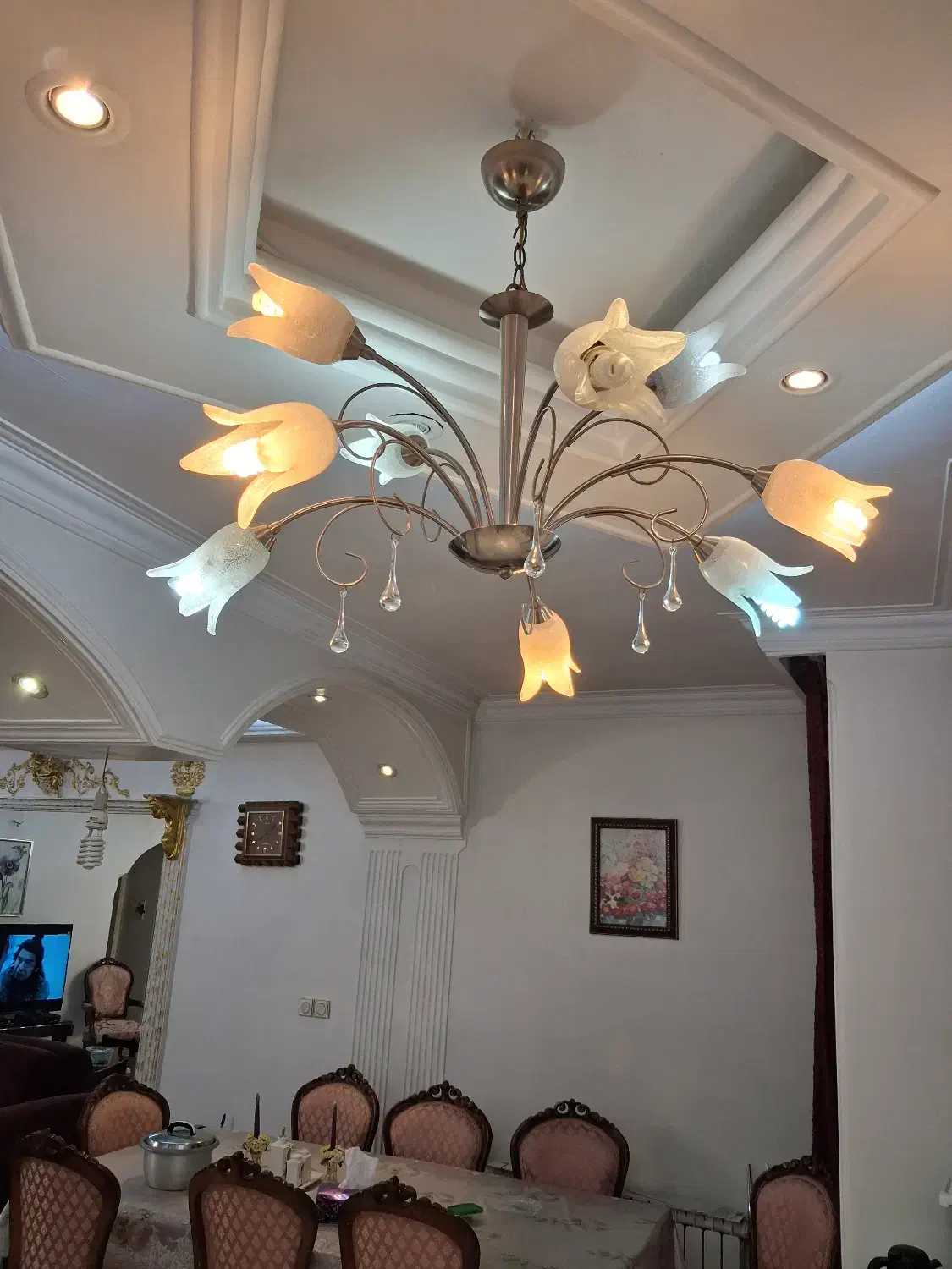 لوستر استیل خارجی|لوستر و چراغ آویز|تهران, بنیهاشم|دیوار