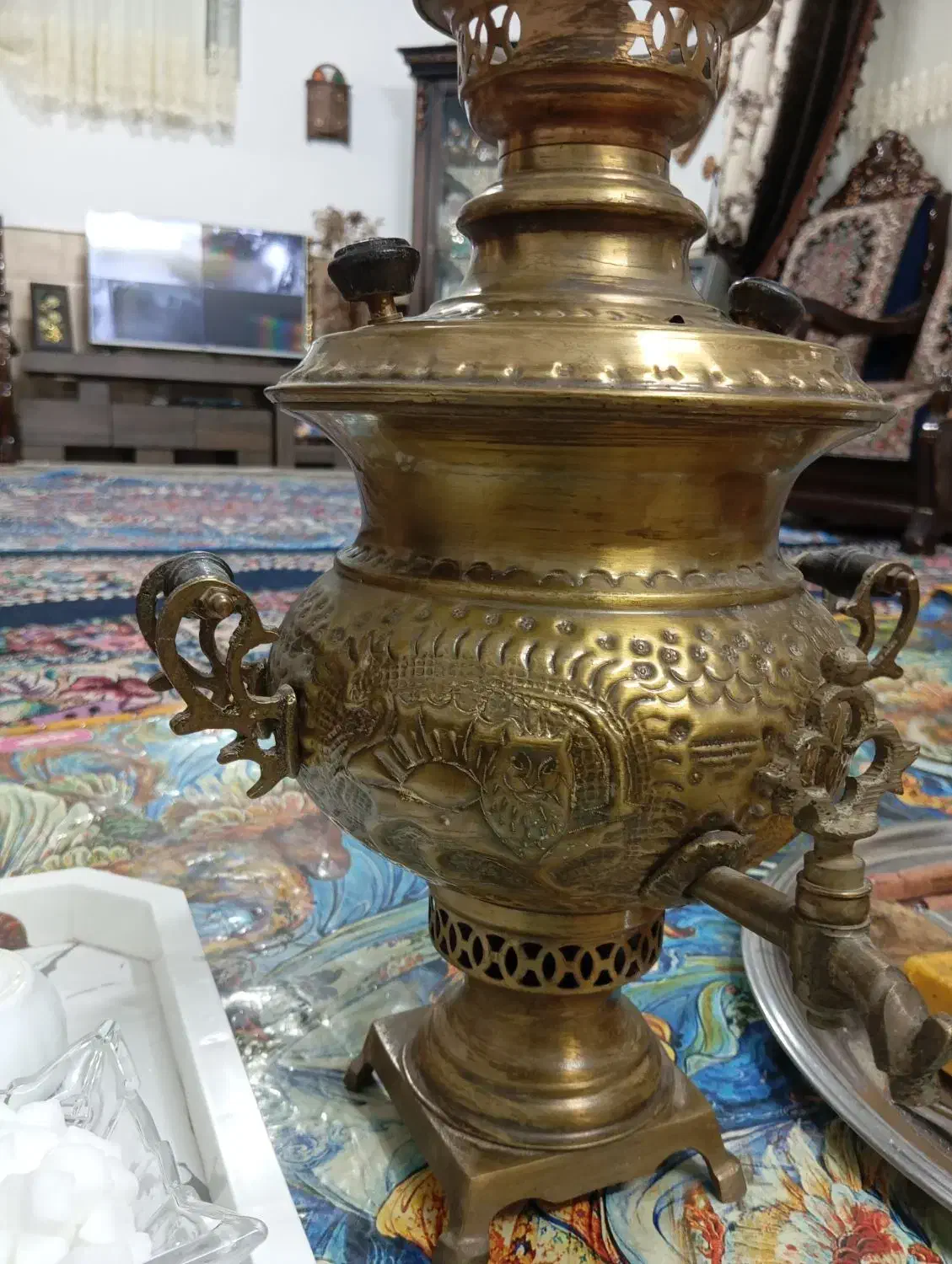 سماور قدیمی|کلکسیون اشیاء عتیقه|رفسنجان, |دیوار