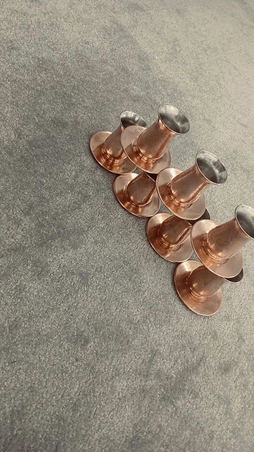 ی دست کامل فنجون نعلبکی تمام مس تمیز و سالم|کلکسیون اشیاء عتیقه|قرچک, میرزائی جنوبی|دیوار