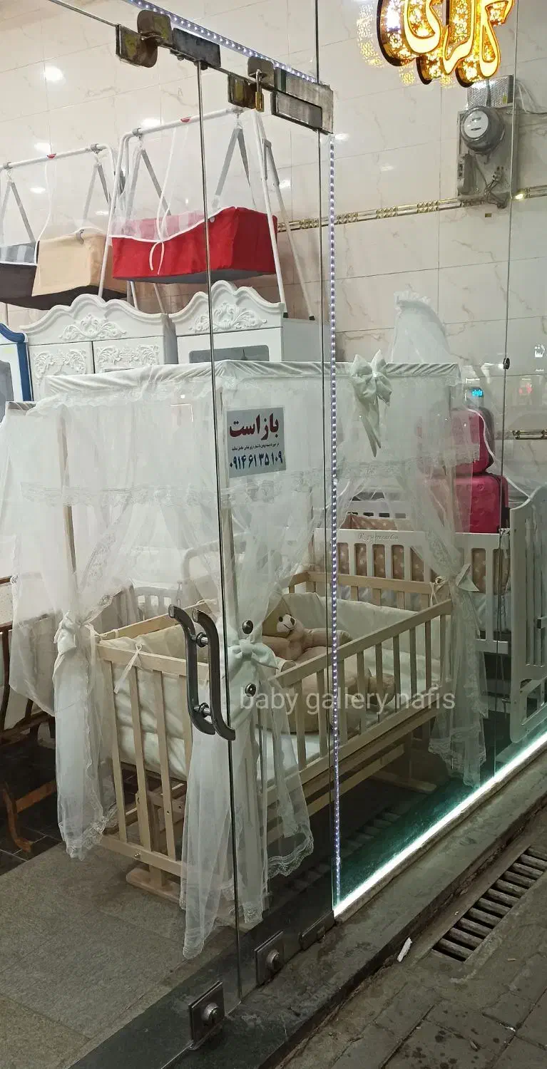 گهواره سنتی نوزاد مدل czتخت کنار مادرمدل cz|تخت و صندلی بچه|تبریز, |دیوار