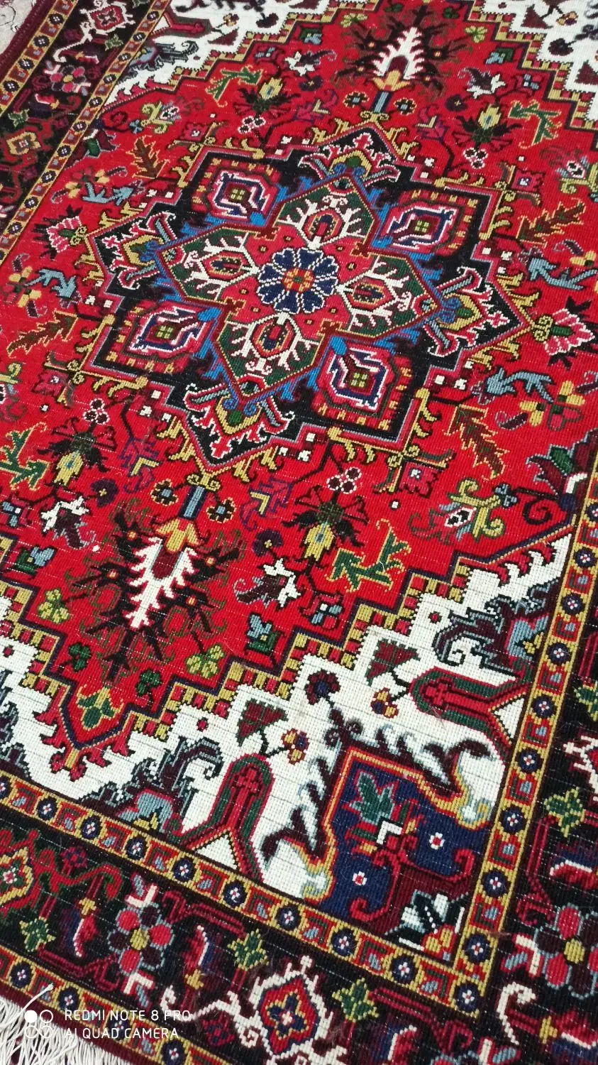 فروش یک جفت فرش خالچه سه متری هریس|فرش|خواجه, |دیوار