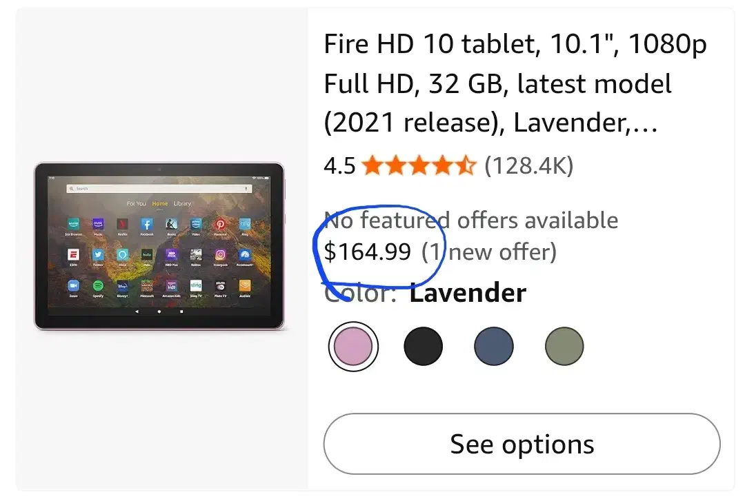 تبلت امازون ۳۲ گیگ Fire HD 10|تبلت|مشهد, زیبا شهر|دیوار