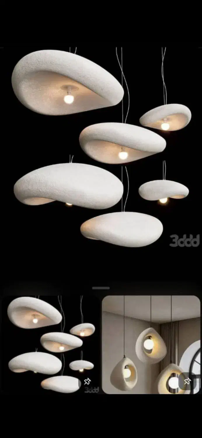 لوستر راگبل و قاب آینه پاپیه ماشه|لوستر و چراغ آویز|رزن, |دیوار