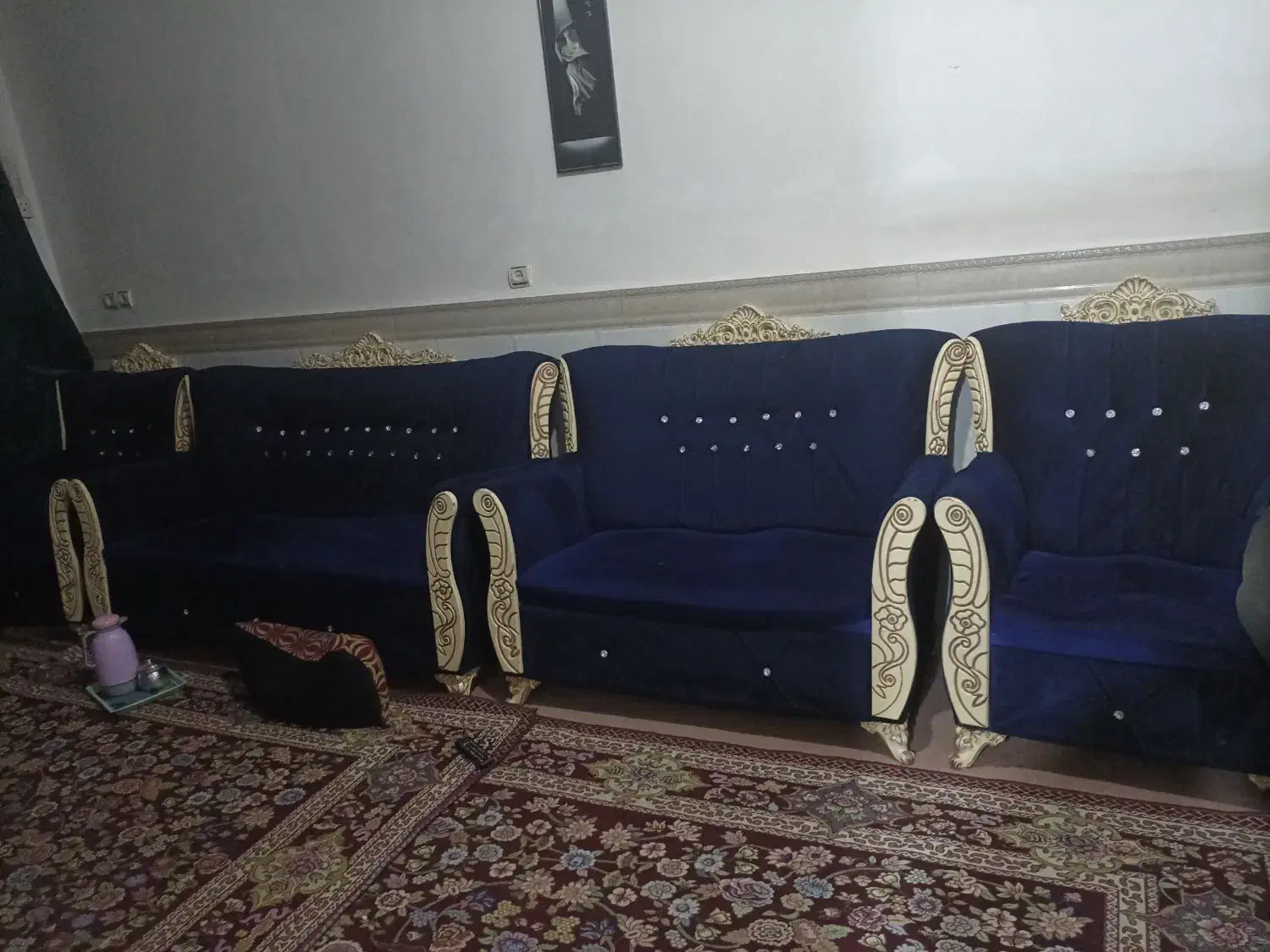 کمد سه تکه در کشویی سالم مبل 8نفره و یخچال سالم|یخچال و فریزر|آبادان, |دیوار