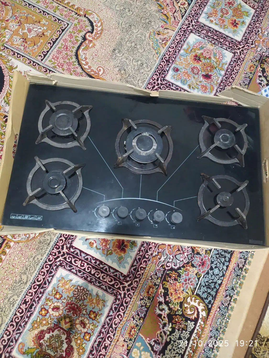 اجاق گاز صفحه شیشه|اجاق گاز و لوازم برقی پخت‌وپز|زرقان, |دیوار