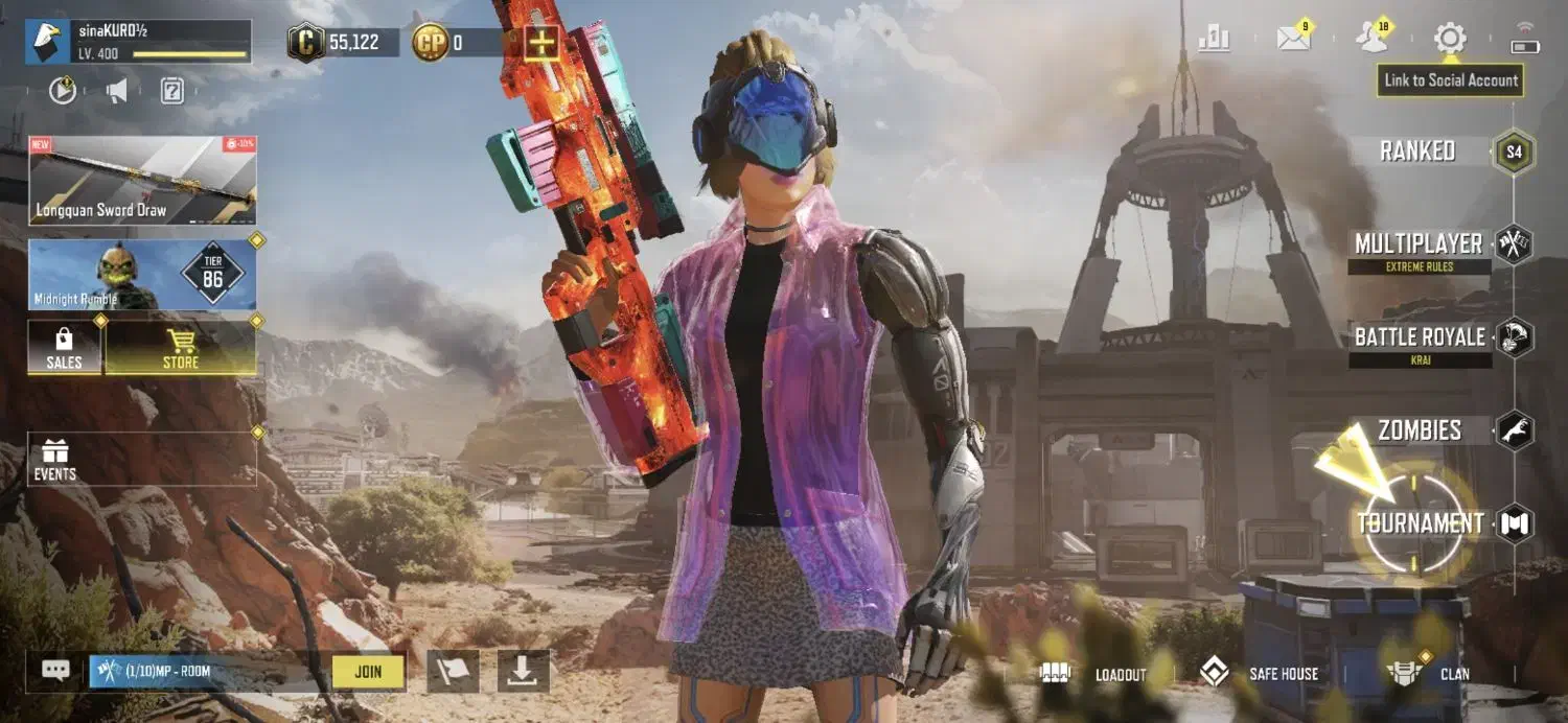 اکانت کالاف لول۴۰۰معاوضه با کلش آف کلنز|کنسول، بازی ویدئویی و آنلاین|سقز, |دیوار